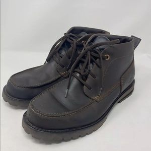 Timberland Baluster Chukka Mens 9M 54568 Dark Brown Leather Boots Lace up